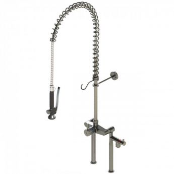 Echtermann | Voorspoeldouche CLASSIC CLEAN 2-gats 1-greeps bladmodel met app.aansluiting RVS