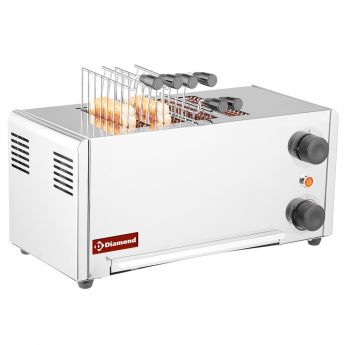 Diamond | Elektrische toaster  (croque-monsieur) , 4 tangen - Roestvrij staal. | D4CM-XP