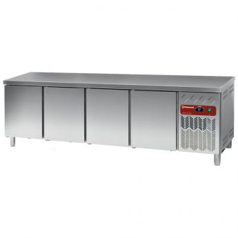 Diamond | Gekoelde werktafel, geventileerd, 4 deuren EN 600x400 (760 L) | DP255/PC-R2