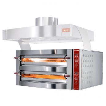 Diamond | Elektrische oven, 2 kamers, 2x 6 pizza's Ø 350 mm | GDX12/35-DP--230/3-L