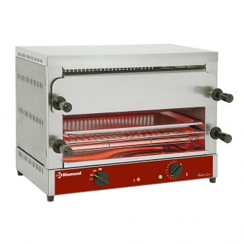 Diamond | Elektrische toaster-salamander GN 1/1, 2 verdiepingen (520x320), met "Quartz" | MD22/R-N