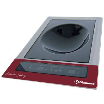 Diamond | Inductieplaat "wok-inbouwbaar" 3,6 kW, tactiele toetsen | WOKI-36IB/M