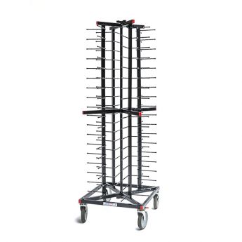 Gastro Inox | Jackstack verrijdbaar bordenrek geschikt voor 72 borden - GI-309.005