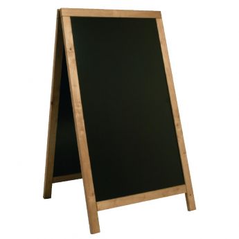 Securit Duplo teakhouten stoepbord 120x68cm