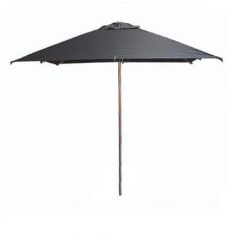 Geen Merk | Eden Milan vierkante parasol 2,5 x 2,5m zwart