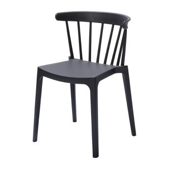 Attends | Windson polypropyleen stoelen antraciet (4 stuks)