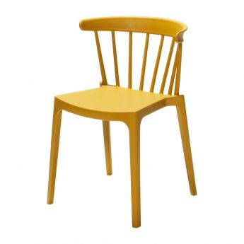 Attends | Windson polypropyleen stoelen okergeel (4 stuks)