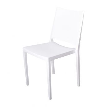 Attends | Florence stapelbare polypropyleen stoelen wit (4 stuks)