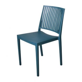 Attends | Baltimore stapelbare polypropyleen stoelen blauw (4 stuks)
