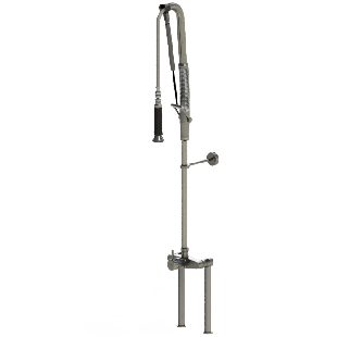 Echtermann | Voorspoeldouche TOPCLEAN 2-gats bladmodel 1-hendel RVS