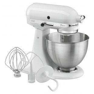 Bartscher | KitchenAid 5K45SSEWH, wit, 4,28L