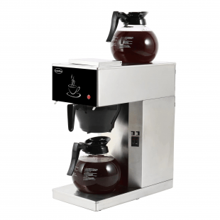 Combisteel | Koffiemachine incl. 2 glazen koffiekannen 1.8l - CMBI-7535.0010