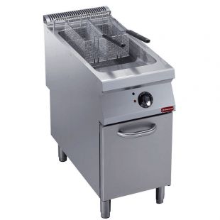 Diamond | Elektrische friteuse 1 kuip "Y" 23 liter, buitenkant branders, op meubel | E22/F23A4-S