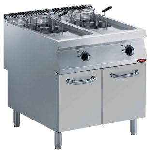 Diamond | Elektrische friteuse 2 kuipen van 15 liter op meubel | E22/F30A8-230/3--N