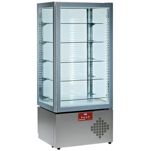 Diamond | Vitrine voor chocolade, 4 zijden in glas, 5 niveaus, geventileerd | MAX/50CV-R2