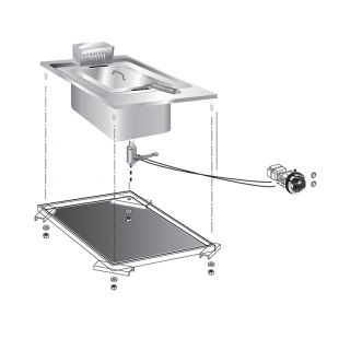 Gastro Inox | Mareno drop-in friteuse 10 liter, 40 cm 9kW - GI-160.517