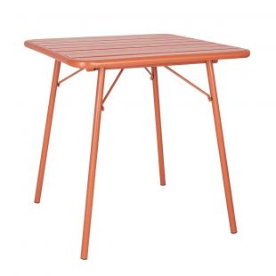 Bolero Terracotta vierkante stalen lattentafel - 700 mm