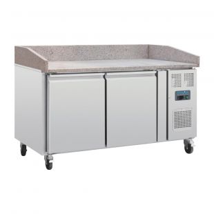 Polar G-serie pizza werkbank met marmeren blad 428L