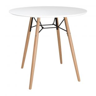 Bolero Arlo tafel rond wit 798mm