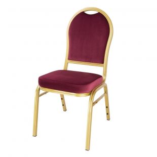 Bolero Regal stapelstoelen bordeauxrood (4 stuks)