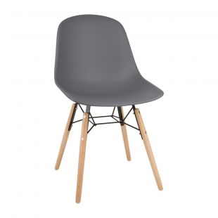 Bolero Arlo stoelen donkergrijs (2 stuks)