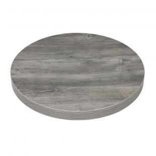 Bolero rond melamine tafelblad essenhout effect voorgeboord 60cm