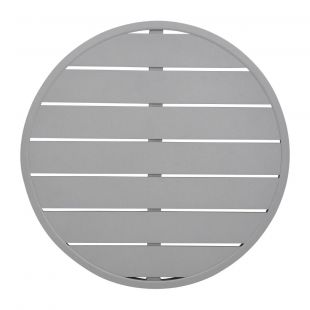 Bolero aluminium tafelblad rond lichtgrijs 580mm