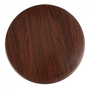 Bolero rond tafelblad donkerbruin 60cm