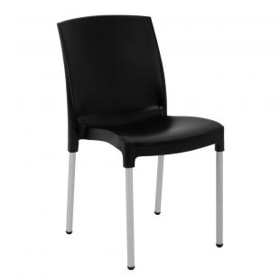 Bolero stapelbare zwarte stoelen (4 stuks)