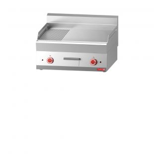 Gastro M 650 elektrische bakplaat 65/70 FTRE 2/3 glad 1/3 geribbeld