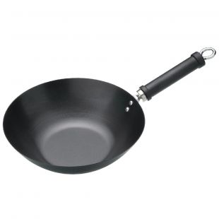 Kitchen Craft anti-kleef wok met platte bodem 30,5cm