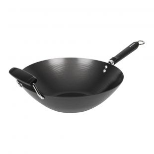 Kitchen Craft | Anti-kleef inductie wok met platte bodem 35,5cm