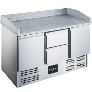 SARO | Pizzawerkbank met glasvitrine model ES 903 PZ 2/2