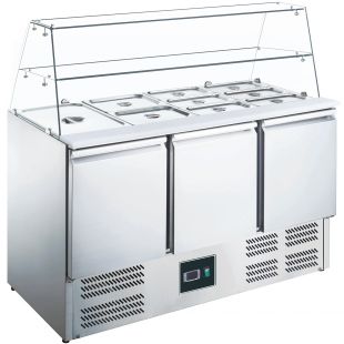 SARO | Saladette met glas opbouw model ES 903 G