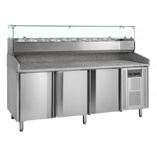 Tefcold | Pizzatafel incl. unit voor toppings PT1300 + VK38-200 - TC-17836