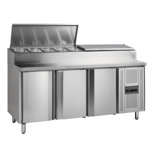 Tefcold | Saladette-koelwerkbank GN1/1 SS7300 - TC-31546