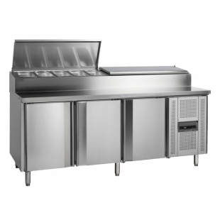 Tefcold | Saladette-koelwerkbank GN1/1 SS8300 - TC-31547