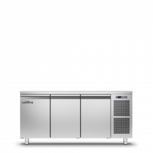 Tefcold | Geventileerde vrieswerkbank 3 deurs GN1/1  MASTER 3P/BT - TC-51344