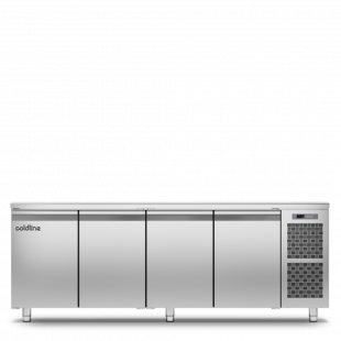 Tefcold | Geventileerde vrieswerkbank 4 deurs GN1/1  MASTER 4P/BT - TC-51345