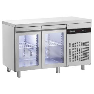 Inomak Koelwerkbank Slimline met 2 glasdeuren - PMRP99/GL